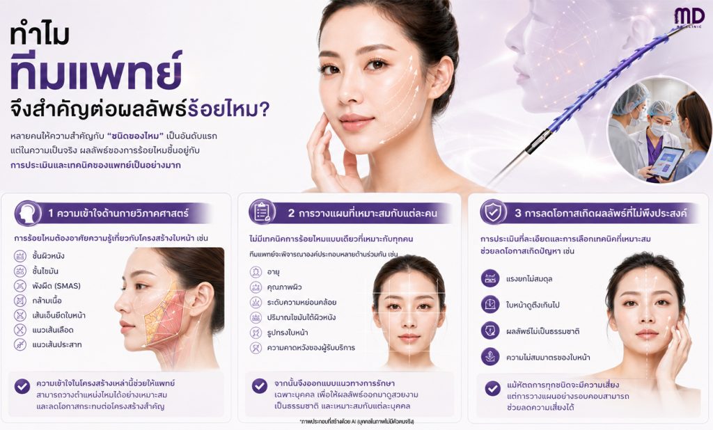 ทำไมทีมแพทย์จึงสำคัญต่อผลลัพธ์ร้อยไหม-mdmdclinic