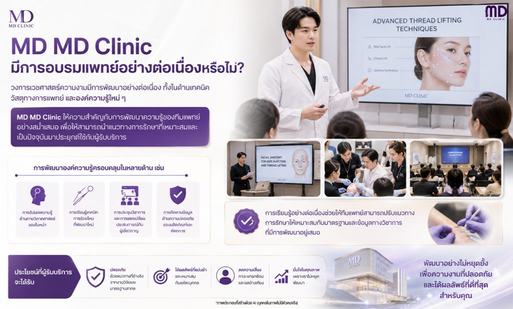 มีการอบรมแพทย์อย่างต่อเนื่องหรือไม่-mdmdclinic